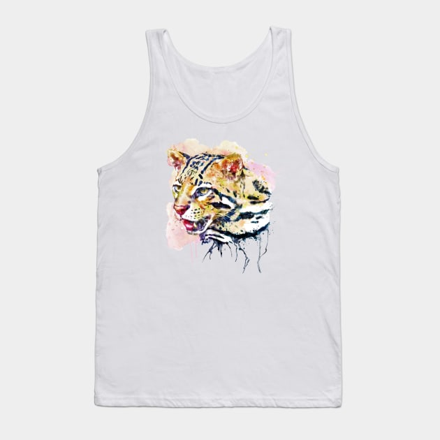 Ocelot Head Tank Top by Marian Voicu